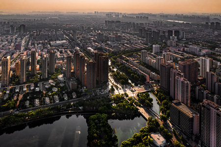 Architectural landscape of Shenyang, Chinaの写真素材