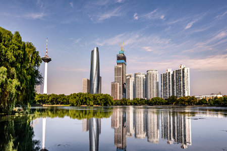 Youth Park, Shenyang, Chinaの写真素材