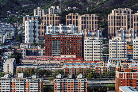 Cityscape of Chengde City, Hebei Province, China