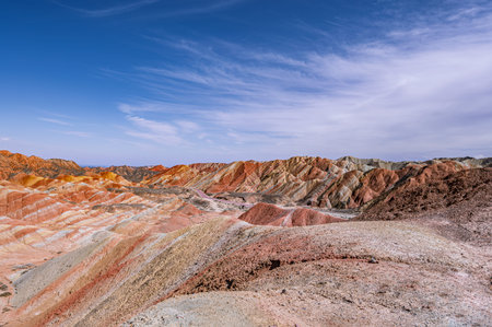 Scenery of Zhangye Danxia National Geopark, Gansu, China