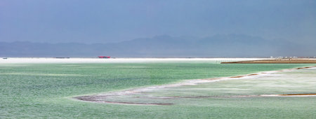 Scenery of Chaka Salt Lake in Haixi Qinghai Province, China