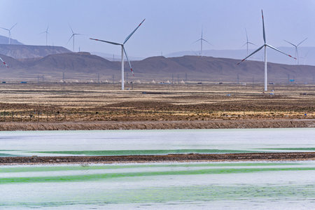 Scenery of Chaka Salt Lake in Haixi, Qinghai Province, China