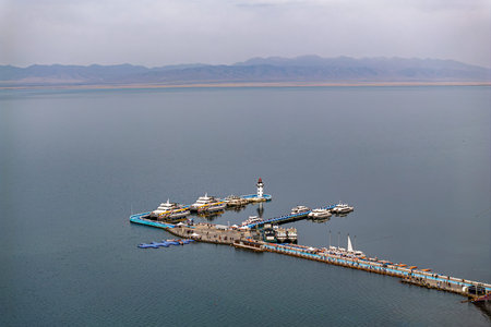 Scenery of Qinghai Lake, Qinghai Province, China