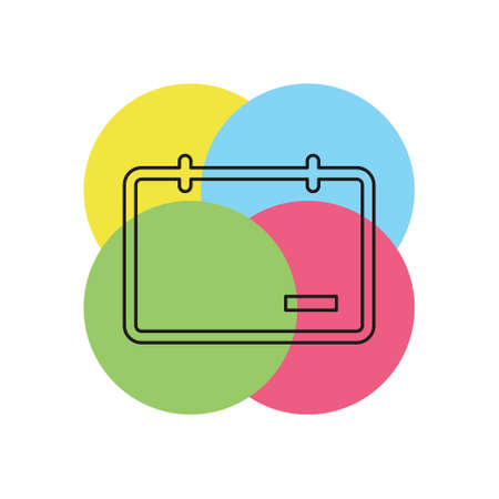 calendar with remove sign icon, day calendar, event calendar. Thin line pictogram - outline strokeのイラスト素材