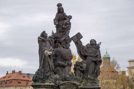 Beautiful statue in Pragueのeditorial素材