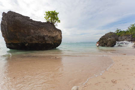 Padang Padang Beach, Bali, Indonesiaのeditorial素材