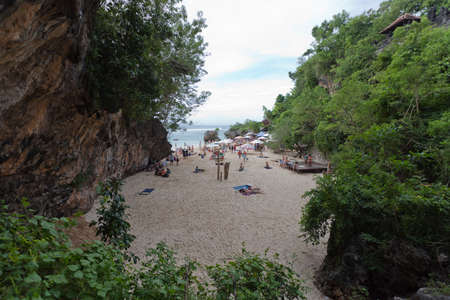 Padang Padang Beach, Bali, Indonesiaのeditorial素材