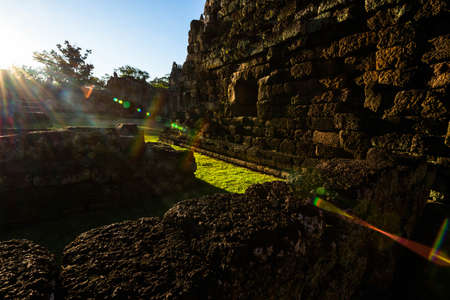 Sand stone castle Phanomrung Historical Park castle,Thailand.のeditorial素材