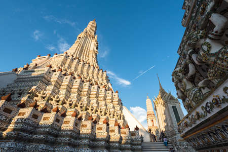 Wat Arun temple, Bangkok, Thailandの写真素材