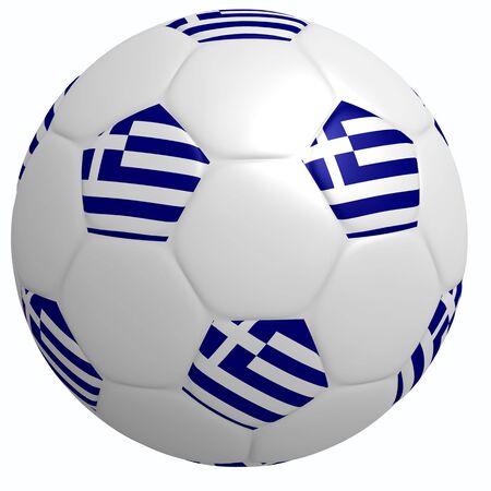 This is to illustrate the football of Greeceの写真素材
