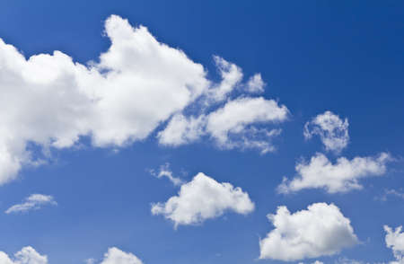 blue sky that have white full sky cloud , の写真素材