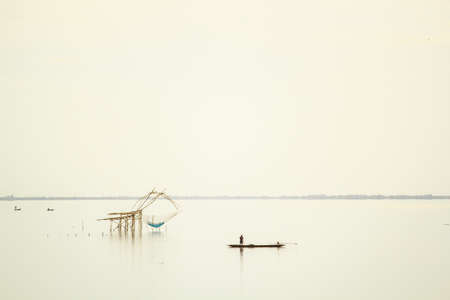 Lift nets to catch fish.  The tool used to catch fish at Khuan Khanun District  Phatthalung Provinceの写真素材