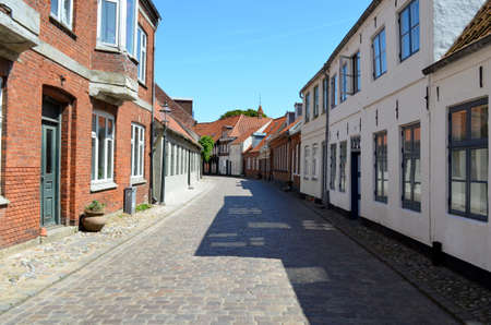 small street in a villageの写真素材