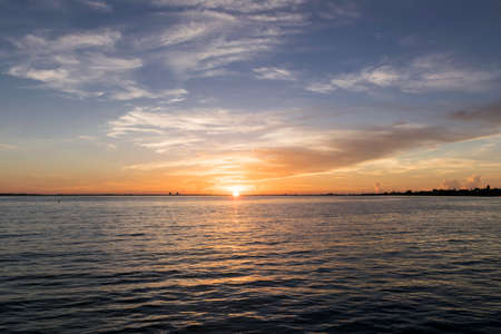 Sunrise At Sanibel Island, Florida - USAの写真素材