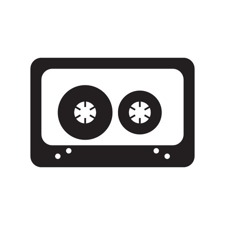 cassette icon vectorのイラスト素材