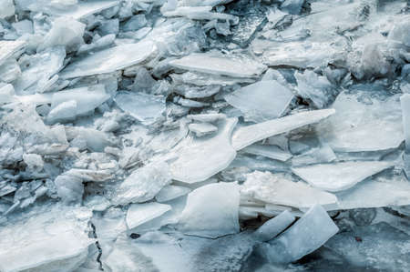 Crushed ice sheets.の写真素材