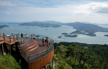 Deck of rest areaのeditorial素材