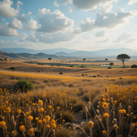 Sunset in Tuscany, Italy. Rural landscape.の素材