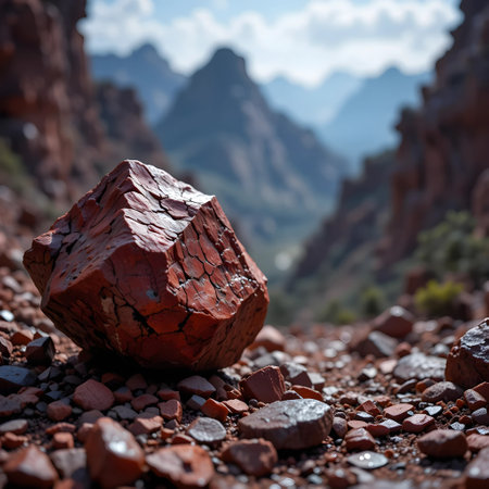 Rock in the desert of Tenerife, Canary Islands, Spainの素材