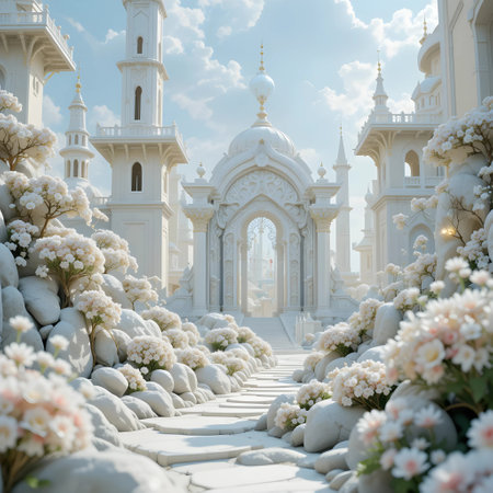 Beautiful white pagoda in Thailand,Wedding ceremonyの素材