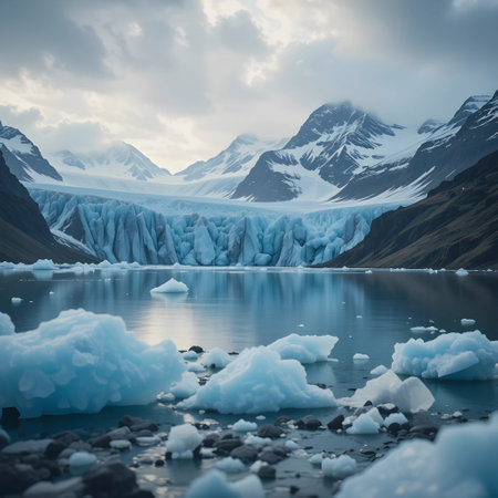 Glacier in Patagonia, Argentina, South America.の素材