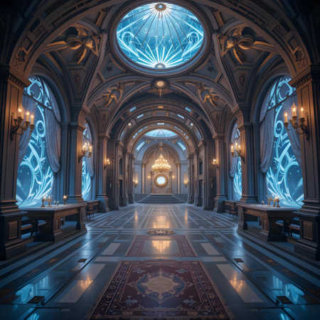 Interior of the famous Royal Palace in New York City, USAの素材