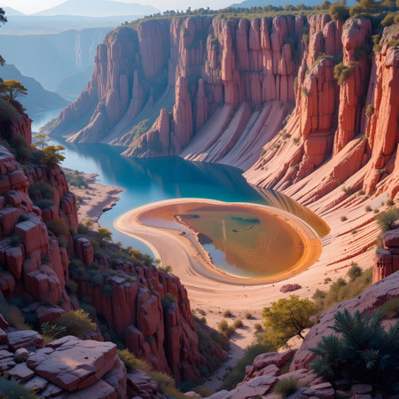 Horseshoe Bend, Colorado National Monument, Utah, USAの素材