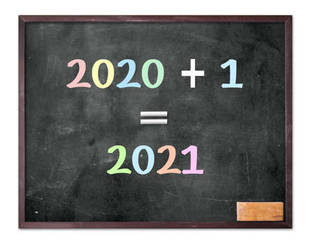 2020 -2021 change represents the new year 2021. Blackboard display 2020 + 1 = 2021