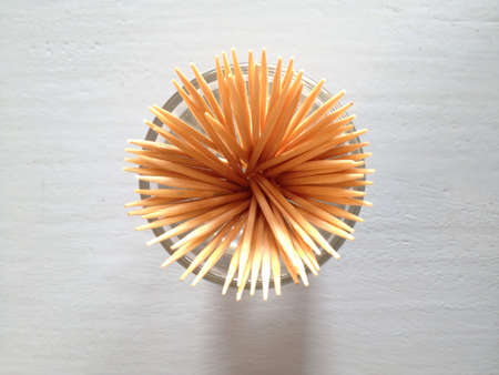 Isolated wooden toothpicksの素材