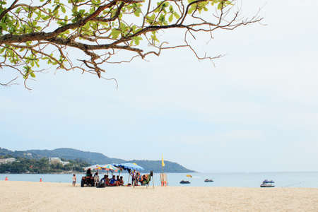 travel play water at Phuket beachの写真素材