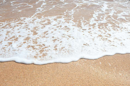 clearly sea water wave beach on relax and vacation time