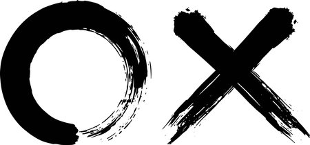 Set of hand-drawn marksのイラスト素材