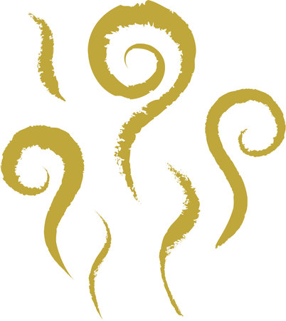 Brown rising odorのイラスト素材