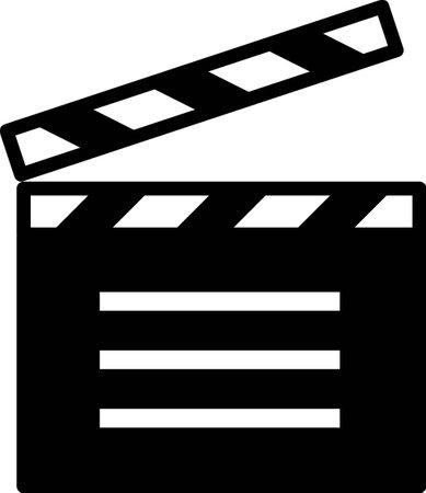 Clapperboard iconのイラスト素材