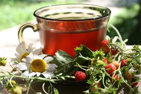 Strawberry teaの写真素材