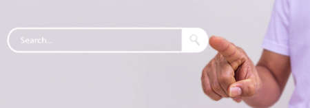 Searching Browsing Internet Data Information Networking Concept,Business man clicking internet...