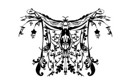 Tribal folk aztec geometric pattern in circleのイラスト素材