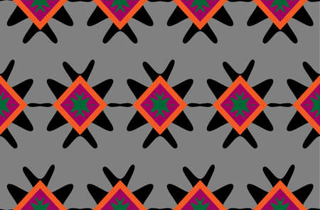 Abstract ethnic ikat chevron pattern background Traditional pattern on the fabric in Indonesia and...