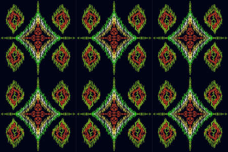 Oriental ethnic seamless pattern traditional background Design for...