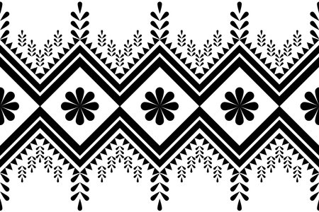 Ethnic geometric pattern, seamless design for background or wallpaper.のイラスト素材