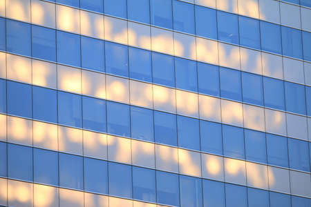 Abstract background of modern glass Bangkok skyscraper