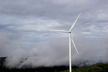 Khaokho Phetchaboon, THAILAND - September 6,2016(Public Sight) : Phetchabun have witnessed the arrival of the countryâs largest wind turbine which will be used to produce electric power clean energy and become a new tourist spot of the province.のeditorial素材