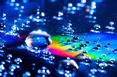 Close-up of water drops の写真素材