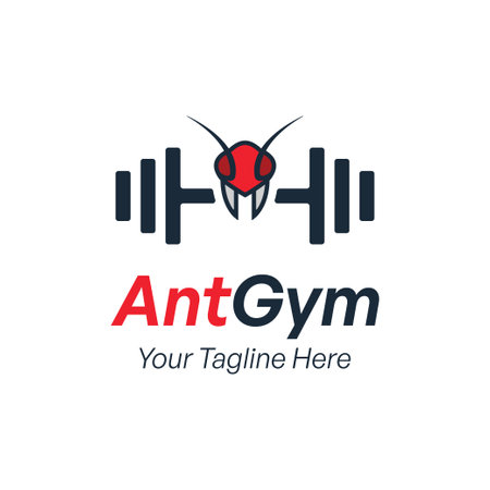 modern minimalist Gym logoのイラスト素材