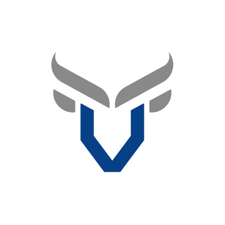 Bull head logo design inspiration vector template. Creative Bull head logo design concept.のイラスト素材