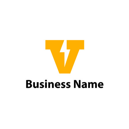 Letter V logo design template. Initial letter V logo concept vector.のイラスト素材