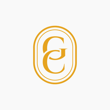 Luxury Letter G and C Logoのイラスト素材