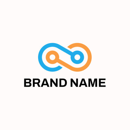 Infinity Tech Circuit Logoのイラスト素材