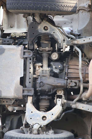 Below the car