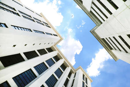 Tower office buildings Bangkok Thailandの写真素材